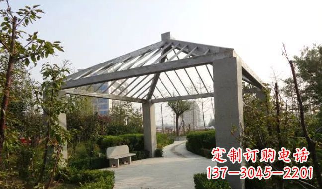 天津精美不锈钢凉亭雕塑