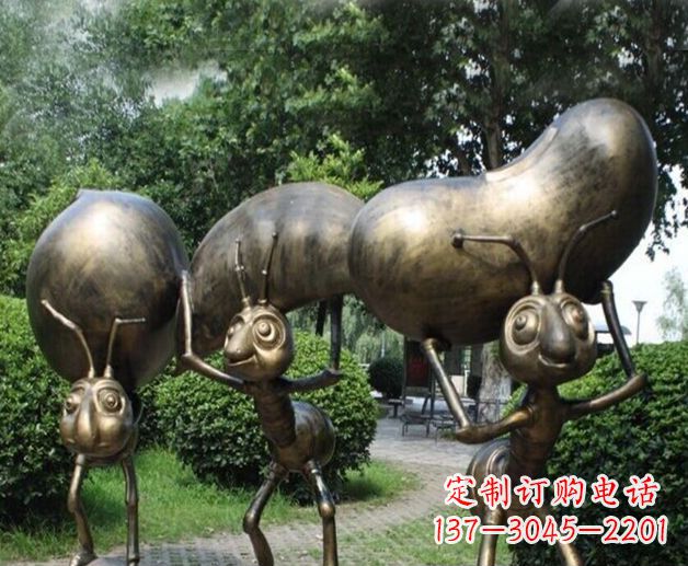 天津雕刻精灵——蚂蚁铜雕