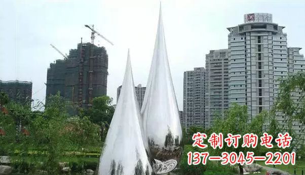 天津不锈钢水滴雕塑