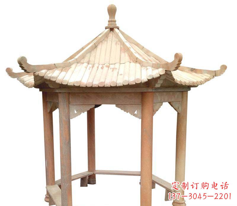 天津精美六角凉亭雕塑