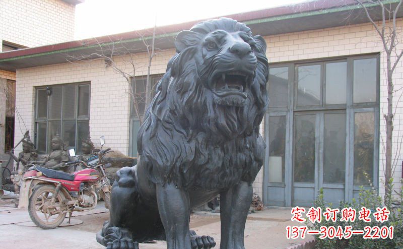 天津公园西洋狮子铜雕