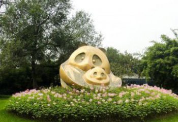 天津熊猫雕塑 － 令公园增添无限活力