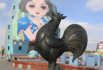 天津艺术精美的公鸡雕塑