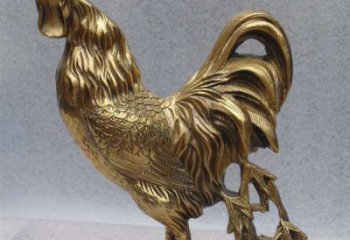天津经典公鸡铜雕