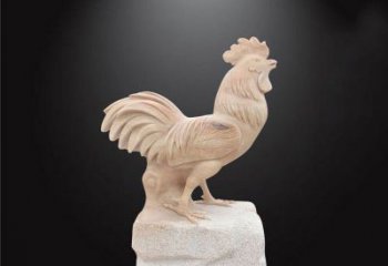 天津公园动物公鸡石雕