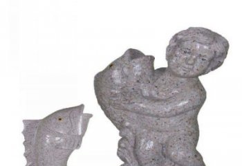 天津飘洒雕塑——公园景观石雕鱼喷泉