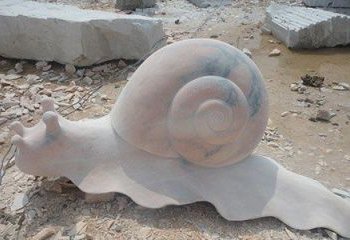 天津真实大小的蜗牛石雕