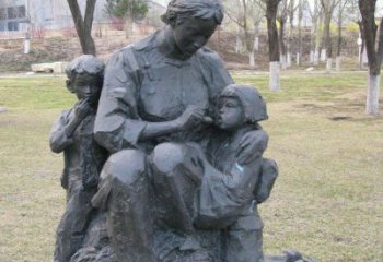 天津纪念伟大母亲的大型铜雕塑