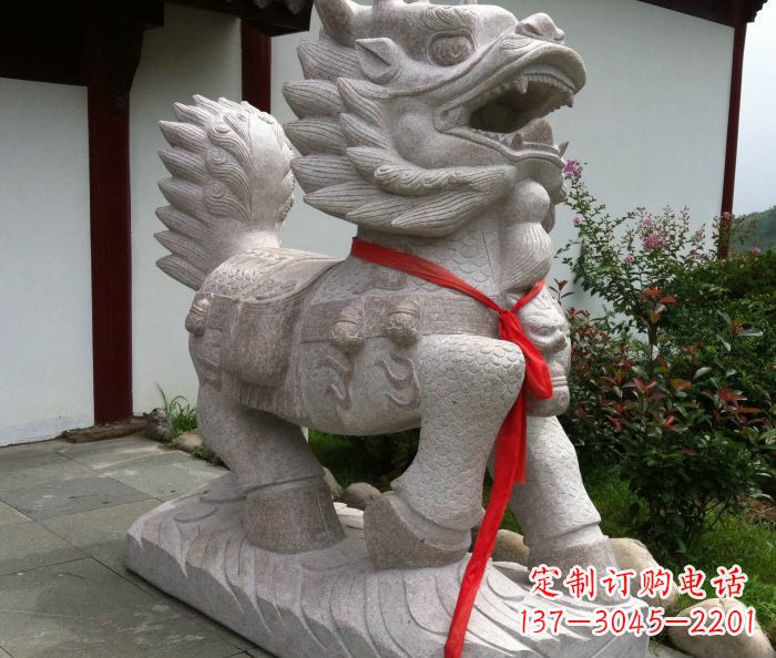 天津古典神麒麟石雕,令人叹为观止的精美艺术