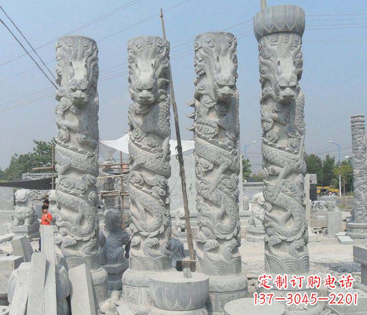 天津中领雕塑龙柱雕塑，历久弥新