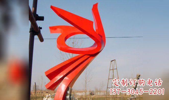 天津高贵凤凰不锈钢雕塑