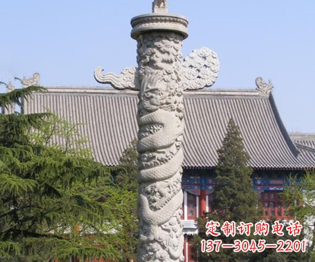 天津广场华表景观石雕 (2)