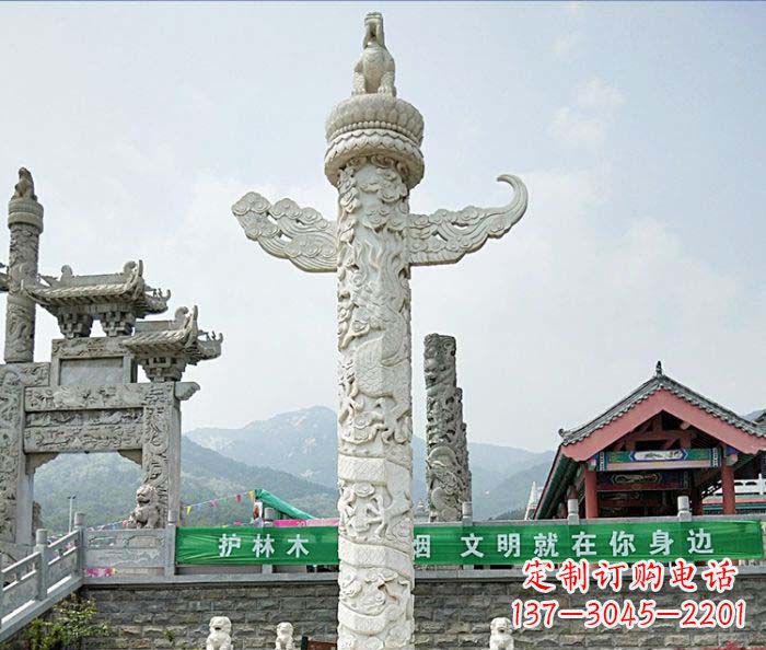 天津广场景观大理石华表石雕