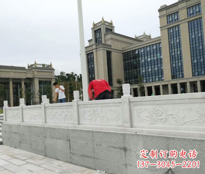 天津广场景观大理石栏板雕塑 (2)