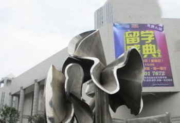 天津全新不锈钢荷叶雕塑，缔造完美景观
