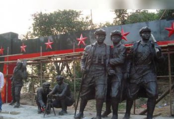 天津定制红军雕塑，标志着嘉年华的荣耀