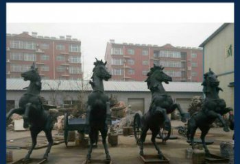 天津中领雕塑推出的优雅动物铜雕飞马，以其出色…