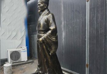 天津铸铜李时珍医学家雕塑，致敬伟大的医学先驱