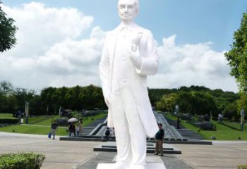 天津爱迪生公园广场世界名人石雕塑
