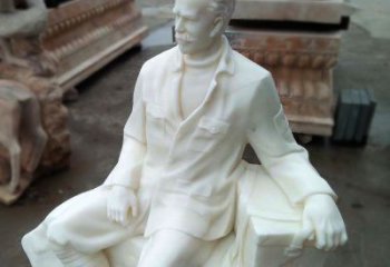 天津经典白求恩坐姿雕塑