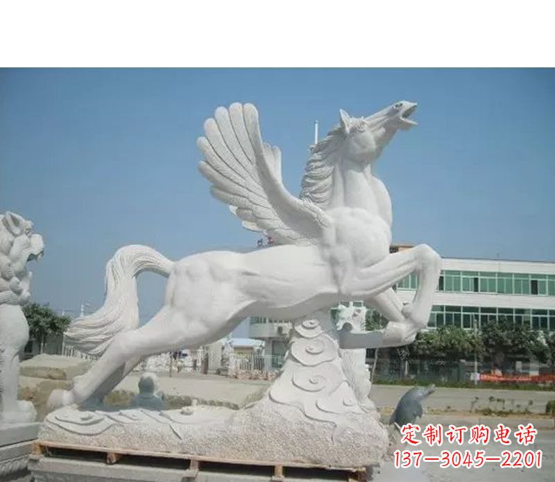 天津汉白玉飞马雕塑
