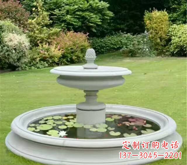 天津紫罗兰汉白玉喷泉雕塑
