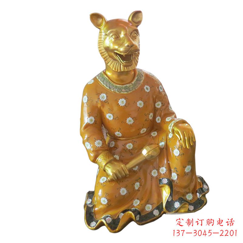 天津中领雕塑玻璃钢彩绘生肖雕塑