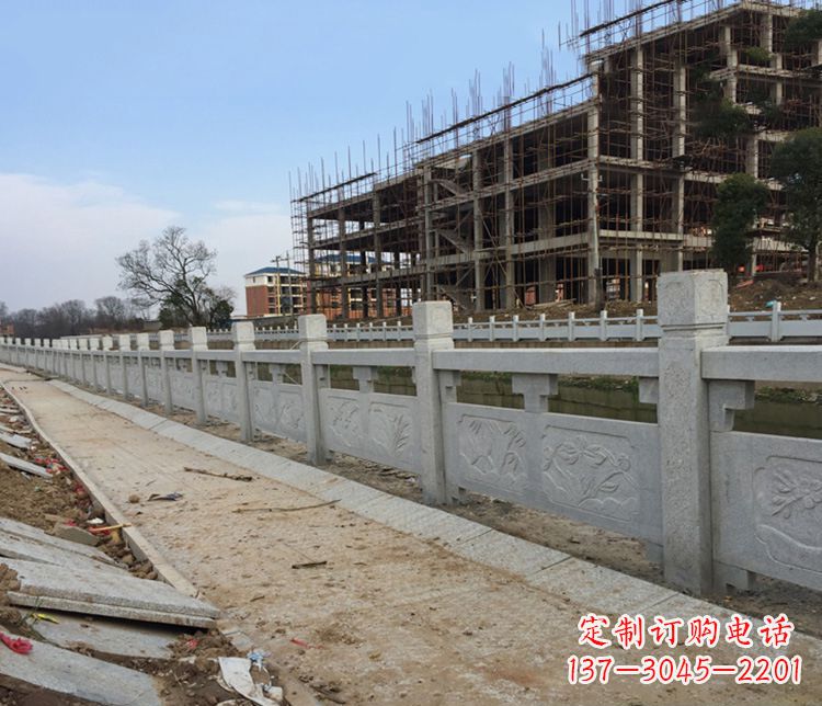 天津护城河大理石栏板石雕 (4)