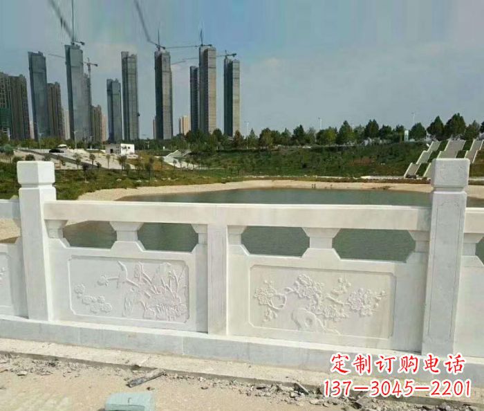 天津护城河建筑石雕栏板，精美绝伦