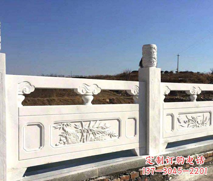天津泰安中领雕塑汉白玉石浮雕栏板