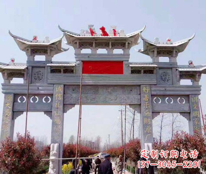 天津传承经典,尊崇古风:牌坊石雕