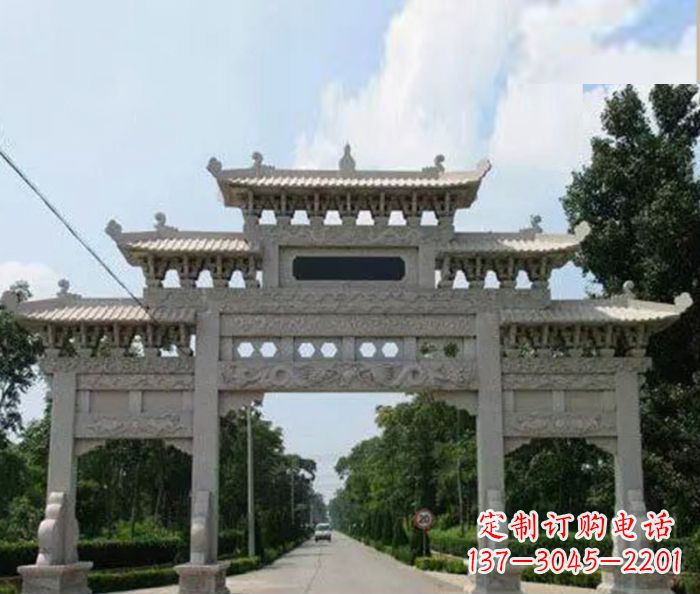 天津高品质牌坊石雕,专为客户量身定制