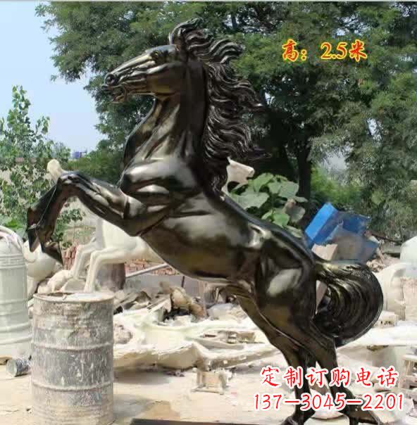 天津马到成功铜雕 (2)