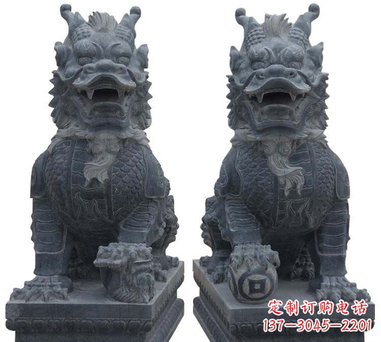 天津门口麒麟古代神兽石雕