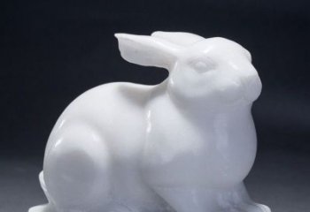 天津精致汉白玉兔子雕塑