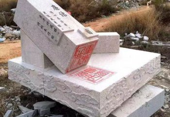 天津精美绝伦的汉白玉廉政石雕印章雕塑