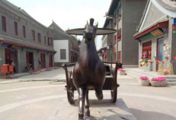 天津艺术装点的汉代马车——马车铜雕