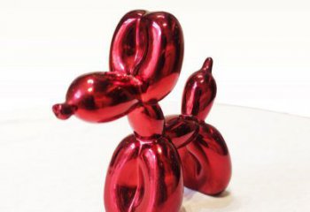 天津红色气球狗气球雕塑，让狗狗宠爱时刻环绕