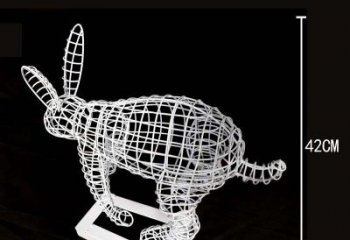 天津全新上市！不锈钢镂空兔子雕塑