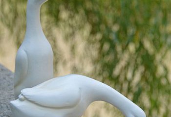天津高端花园水池鸭子雕塑