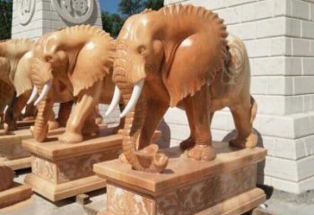天津象征吉祥及如意的大象雕塑