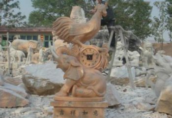 天津精美的公鸡石雕，带您回到传统