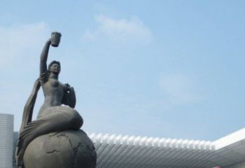 天津中领雕塑推出的精美雕塑——铜铸地球塑像，…
