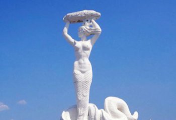 天津答案中领雕塑大型神话人物汉白玉女娲补天雕…