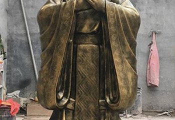天津中领雕塑：专业定制卡通孔子雕塑