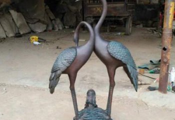 天津龙龟仙鹤铜雕——传承传统，增添福气