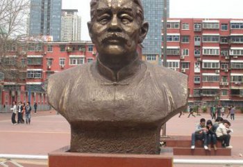 天津中领雕塑为您打造高端优质的鲁迅胸像铜雕