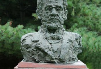 天津路易斯·巴斯德铜雕头像雕塑，纪念医学院著名人物
