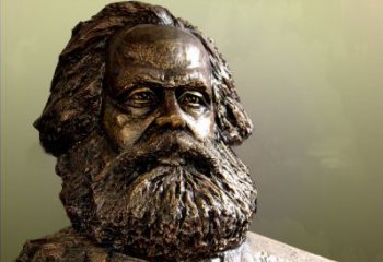 天津马克思主义创始人铸铜头像雕塑