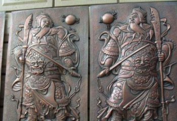 天津门神铜浮雕